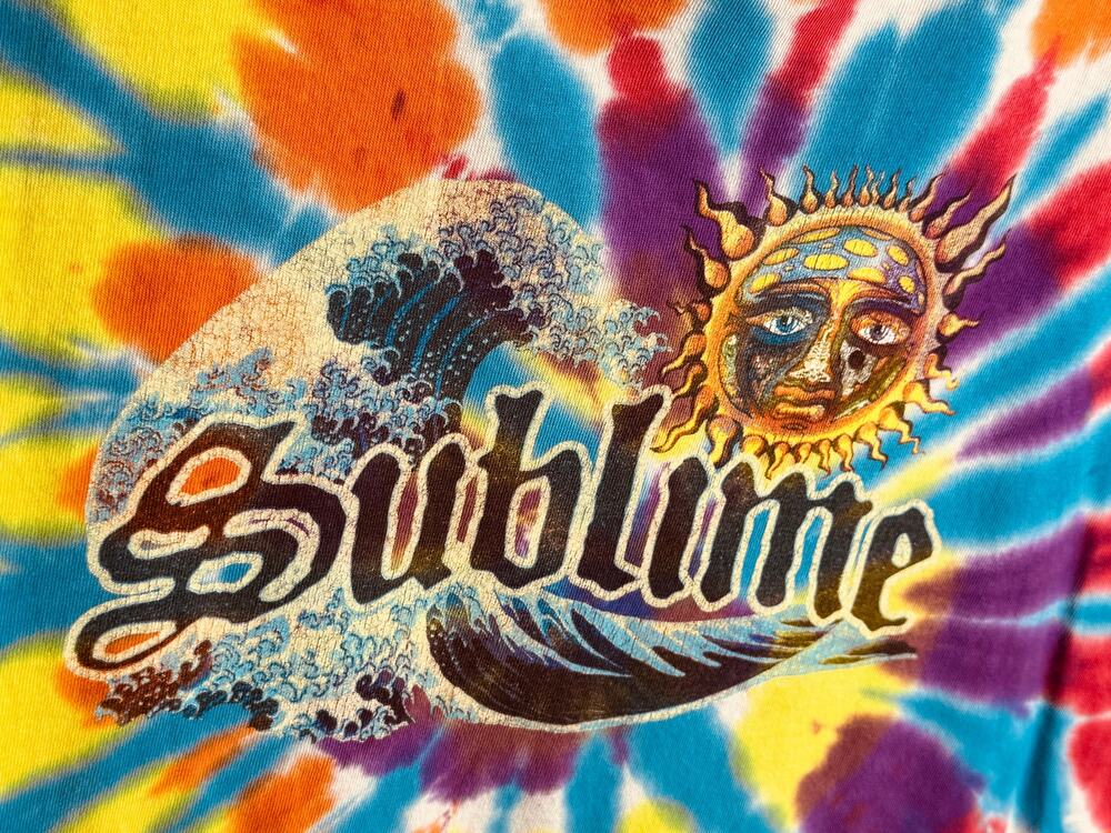 Vintage Sublime 4:20 Tie Dye Cut Off Band Tee Tank Top XL 90s Y2K Grunge Rare